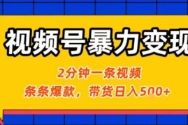 视频号治愈风景短视频变现攻略 零粉小白可上手带货盈利