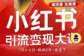 2025小红书引流变现全流程SOP 7月线下大课干货分享