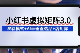 小红书虚拟矩阵3.0项目解析 双轨模式AI半垂直选品店矩阵打法
