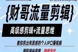 个人IP口播视频剪辑教程 结合流量思维 打造高质感爆款内容