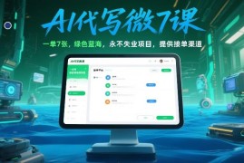 AI代写微课蓝海副业项目介绍 含收益说明及接单渠道指引