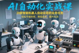 AI自动化实战课：20款智能机器人助力业务降本提效增利润