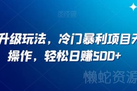 小红书冷门虚拟项目实操教程 无门槛低投入可实现日赚500元
