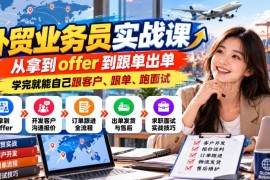 外贸业务员实战课 从求职面试到跟单出单全流程教学