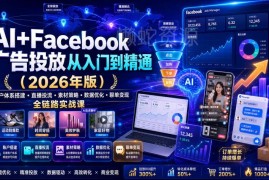 2026版AI+Facebook广告投放全链路实战课 从入门到精通