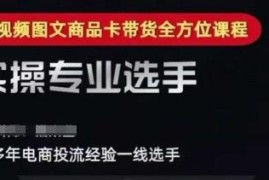 2025短视频图文商品卡投流 千川随心推全域搭建优化课程