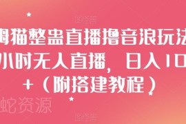 汤姆猫整蛊24小时无人直播撸音浪玩法 附完整搭建实操教程
