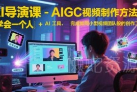 AI导演课AIGC视频制作方法论 单人用AI工具完成团队级视频创作