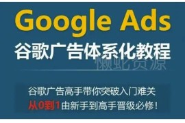 Google Ads谷歌广告体系化教程 零基础从入门到高手进阶指南