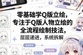 零基础学Q版人物立绘 全流程绘制技法系统讲解课程