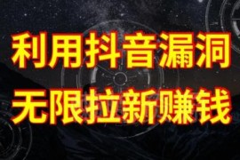 抖音链接漏洞无限拉新赚钱教程 附漏洞原理及完整操作流程