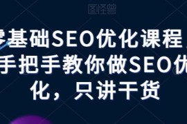 零基础SEO优化系统干货课程 新手入门全流程实操教学