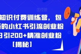 2023知识付费训练营 多平台精准创业粉引流实操方法详解