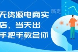 闲鱼无货源电商实操起店教程 手把手教你全流程运营快速出单