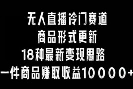 抖音无人直播冷门赛道新玩法 18种变现思路单品收益可达1万+