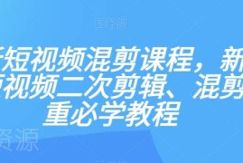 新手短视频二次混剪去重教程 PR剪辑操作及变现方法全讲解