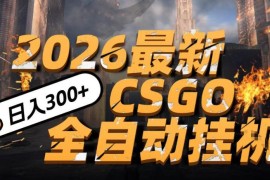 2026年CSGO饰品全自动捡漏项目 小白仅用手机即可操作赚差价