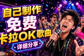 零基础AI免费制作卡拉OK视频教程 音轨分离到导出全流程教学