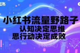 小红书流量运营实战教程 从账号定位到获客变现全流程教学