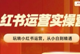 2024小红书运营实操营教程 从0基础入门到变现全流程学习