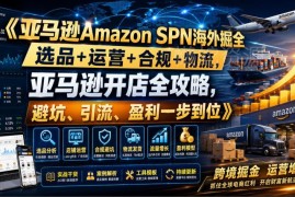 2024亚马逊开店全攻略：选品运营合规物流避坑盈利实操指南