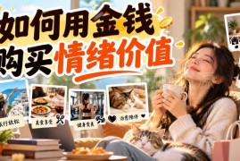 付费干货分享：高收入人群如何合理用金钱购买情绪价值