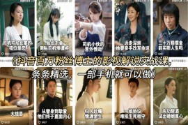 抖音百万粉博主影视解说实战课 零基础手机操作全流程教学