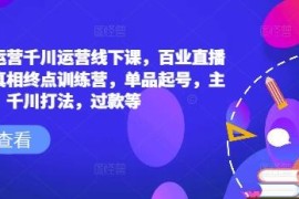 2025六边形运营千川线下课 百业直播间爆量起号主播培训资料