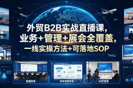 外贸B2B实战进阶课 覆盖业务管理展会全场景附可落地SOP