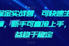 AI掘金实战营实操教程 新手用AI写爆文获稳定收益上手指南