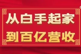 从白手起家到百亿营收 35年企业危机管理法则17节干货分享