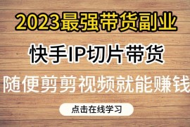 2023快手IP切片带货副业详解 0粉丝低门槛易操作收益可观