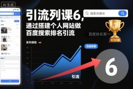 引流系列课第6期：搭建个人网站做百度搜索排名引流全教程
