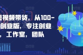 2024京东短视频带货创业实操全教程 适合创业者工作室及团队