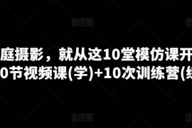 家庭摄影入门学习教程 10堂模仿视频课配套10次实训训练营