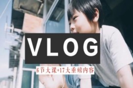 零基础Vlog系统教学课程 从入门拍摄到IP打造变现全攻略