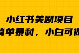 小红书美剧赛道盈利项目玩法揭秘 操作得当可实现单日收益超千元