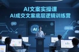 AI成交文案实操训练营 掌握AI写高转化文案的底层逻辑方法