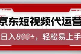 2025京东短视频带货代运营项目 低门槛操作变现方法详解