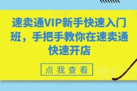 速卖通新手开店全流程教程 从入驻到运营全步骤实操教学