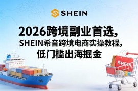 2026年SHEIN希音跨境电商实操教程 低门槛副业出海指南