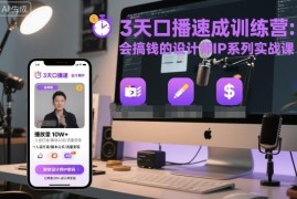 设计师IP打造实战课 3天口播速成训练营完整教程