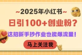 2025年小红书日引百粉实操方法 新手可复制的合规引流技巧
