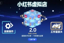 小红书虚拟店矩阵2.0实操教程 适配平台新规可工作室规模化放大