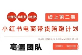2025小红书电商带货课2期 含有货源无货源投流全玩法教程