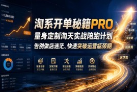 2026淘天运营实战陪跑课程 帮商家破解做店难题突破运营瓶颈