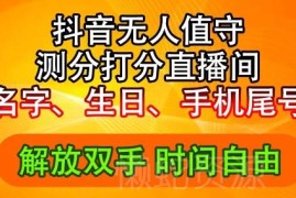 2024年抖音生日尾号打分测分无人直播撸音浪玩法详解