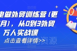2025年4月更新AI外贸实战训练营 从0到1掌握全链路获客成交技能