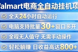 沃尔玛商品浏览标注项目解析 多账号操作增收玩法指南