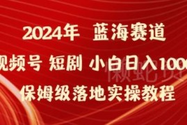 2024年视频号短剧变现新玩法 小白落地实操保姆级教程